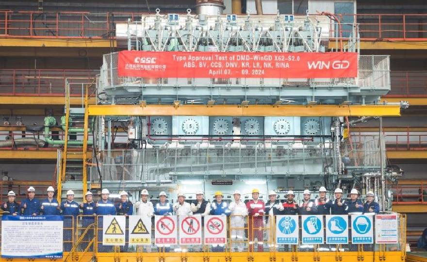 WinGD to debut short-stroke engine design after successful shop test